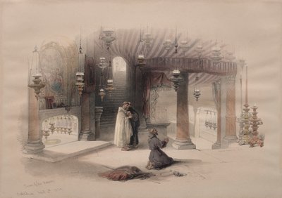 Heiligdom van de Geboorte, Bethlehem door David Roberts