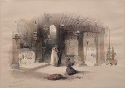 Heiligdom van de Geboorte, Bethlehem, 1839 door David Roberts