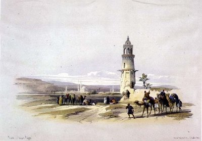 Sioul, Opper-Egypte, uit "Egypte en Nubië", Vol.1 door David Roberts