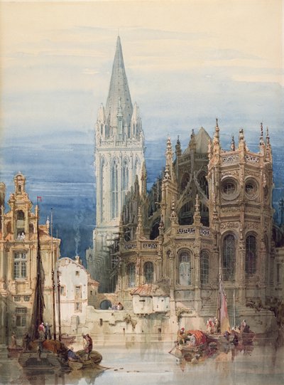 St. Pierre, Caen door David Roberts