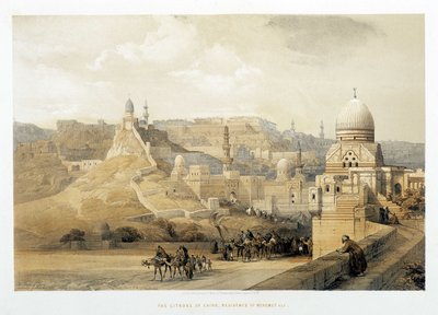 De Citadel van Caïro, Paleis van Mehemet Ali in “Het Heilige Land”, Londen 1849. door David Roberts
