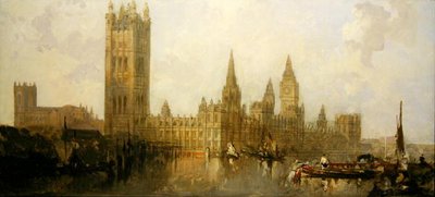 De Huizen van het Parlement door David Roberts