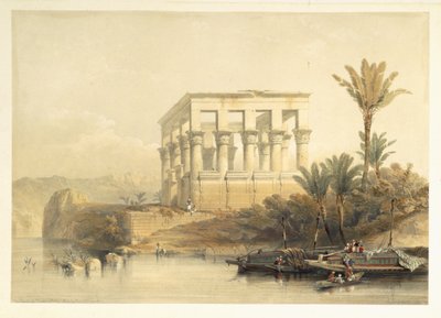 De Hypaethrale Tempel in Philae, genaamd het Bed van Farao, plaat 65 uit volume II van 