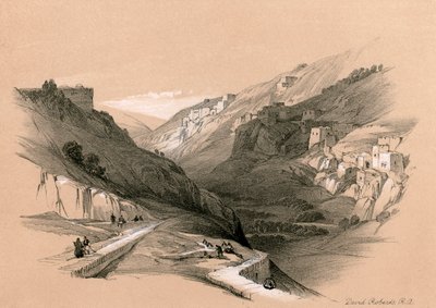 De onderste poel van Siloam, 1855 door David Roberts
