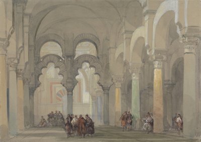 De moskee van Córdoba door David Roberts