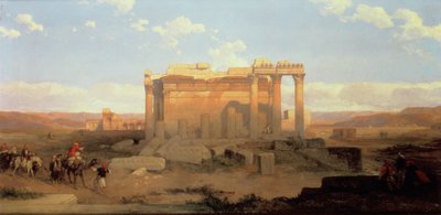 De Ruïnes van de Kleinere Tempel in Baalbeck door David Roberts