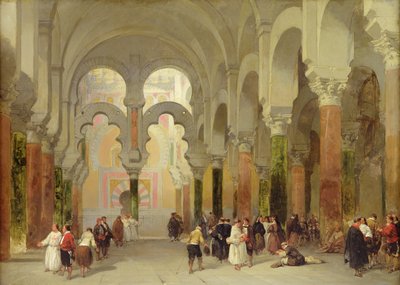 Het Heiligdom van de Koran, Moskee in Cordoba, 1849 door David Roberts