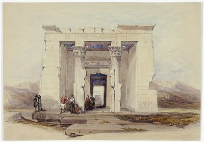 De Tempel van Dendour, Nubië door David Roberts
