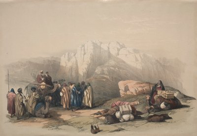 Graf van Aaron, Top van de berg Horeb, 1839 door David Roberts