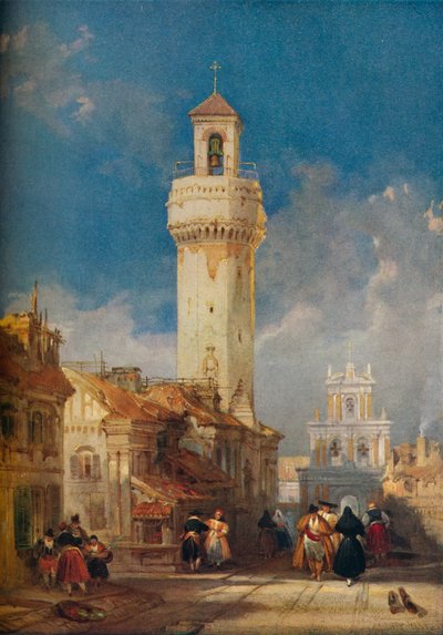 Toren van de Kerk van San Nicholas de la Villa, Cordova door David Roberts