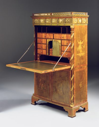 Neoklassieke secretaire a abattant, c.1775 door David Roentgen