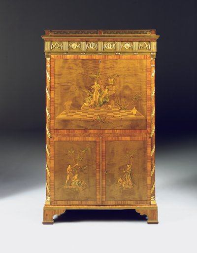 Neoklassieke secretaire à abattant, ca. 1775 door David Roentgen