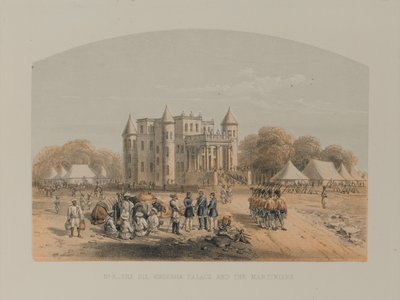 Het Dil Khoosha-paleis door David Scott Lieutenant Colonel (after) Dodgson