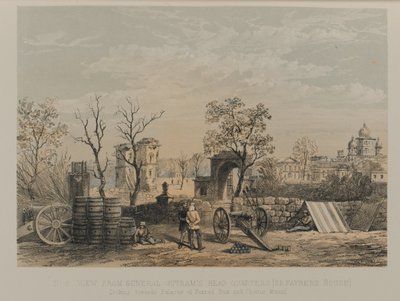 Uitzicht vanaf het hoofdkwartier van generaal Outram [Dr Fayrer