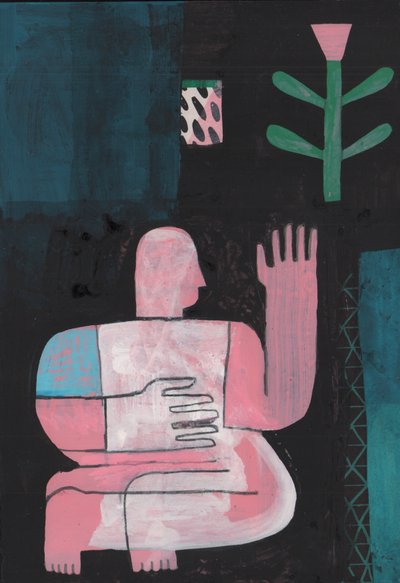 Zwart en blauw 1, 2023 door David Shillinglaw