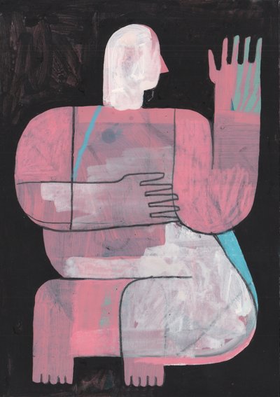 Zwart En Blauw 2, 2023 door David Shillinglaw