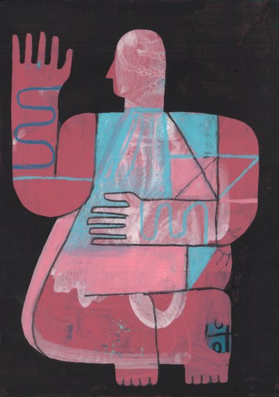 Zwart en Blauw 5, 2023 door David Shillinglaw