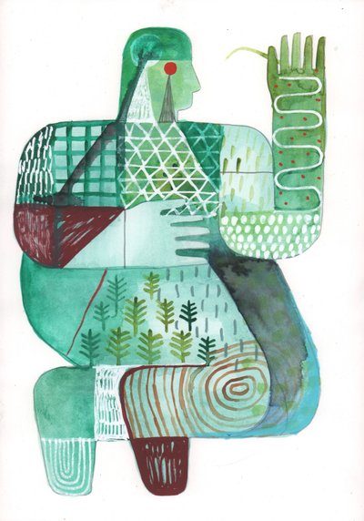 Lichamen van land en water 4, 2023 door David Shillinglaw