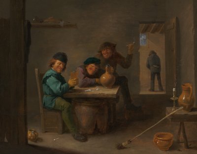 Boeren in een taverne door David Teniers II