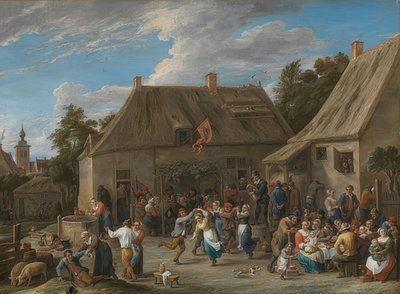 Boerenkermis. Circa 1665 door David Teniers the Elder