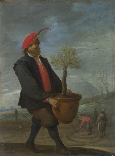 Lente uit de serie De Vier Seizoenen, ca. 1644 door David Teniers the Younger