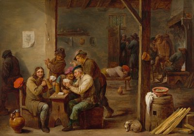 Tafereel in een Herberg door David Teniers the Younger