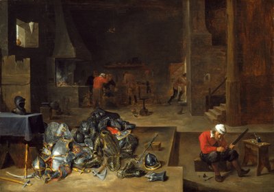 De Wapenwinkel door David Teniers the Younger