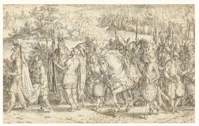 Quintus Fabius Maximus Meeting his Son on Foot door David Vinckboons (I)