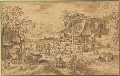 Boer Kermis door David Vinckboons