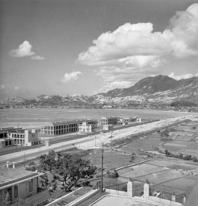 Kai Tak vliegveld, Hong Kong door David Watkin Waters