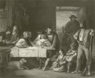 Een guerrillaraad van oorlog door David Wilkie