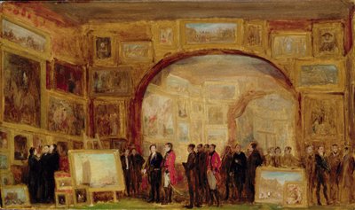 Een tentoonstelling van oude meesters in de Britse instelling door David Wilkie
