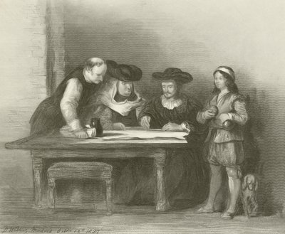 Columbus bij het klooster van La Rabida door David Wilkie
