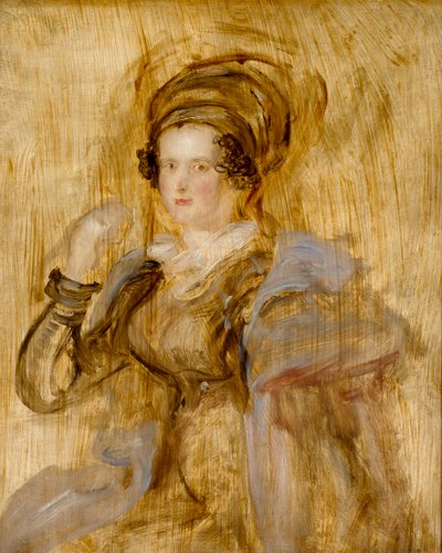 Maria, Lady Callcott, eind 1830s door David Wilkie