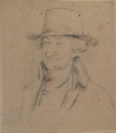 Portret van een heer met een hoed door David Wilkie