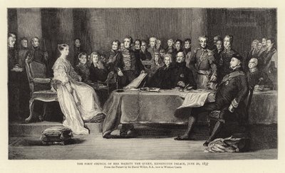 De Eerste Raad van Hare Majesteit de Koningin, Kensington Palace, 20 juni 1837 door David Wilkie
