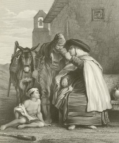 De guerrilla neemt afscheid van zijn biechtvader door David Wilkie