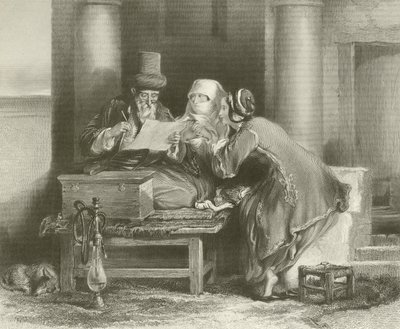 De Turkse Briefschrijver door David Wilkie
