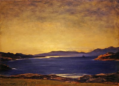 Avond, Firth of Lorn door David Young Cameron