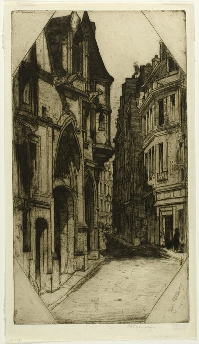 Hôtel de Sens, plaat drie uit de Parijs Set door David Young Cameron