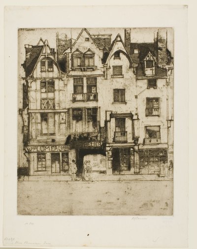 Place Plumereau, Tours door David Young Cameron