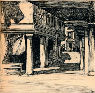 Venetiaanse Straat, 1900 door David Young Cameron