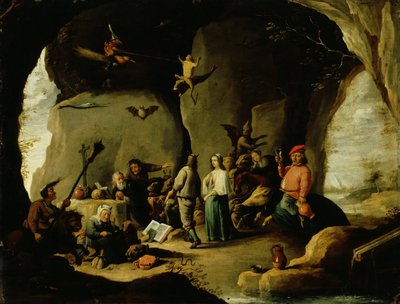 De Verleiding van St. Antonius door David the Younger (attr. to) Teniers