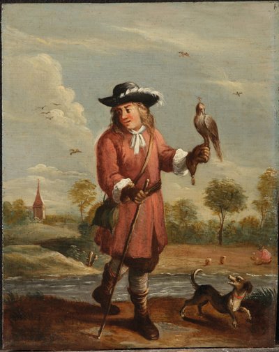 Een Allegorie van de Vier Elementen: Lucht door David the Younger (follower of) Teniers