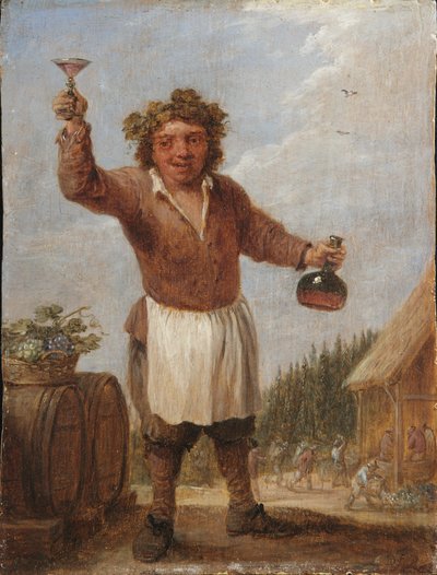 Een Allegorie van de Vier Seizoenen: Herfst door David Teniers the Younger