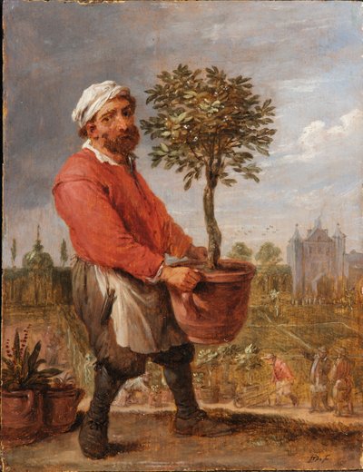 Een Allegorie van de Vier Seizoenen: Lente door David Teniers the Younger