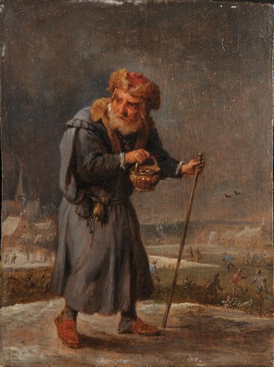 Een allegorie van de vier seizoenen: Winter door David Teniers the Younger