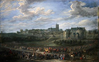 Ingang van een Prinses in Brussel door David Teniers the Younger