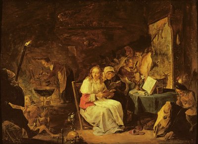 Incantatiescène door David Teniers the Younger