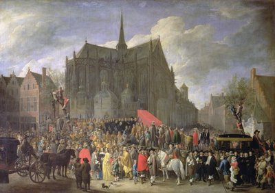 Vogeljacht, 1652 door David Teniers the Younger